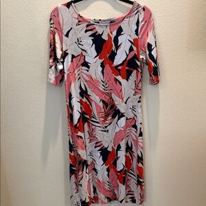 Tommy Bahama Ladies Dress Pink Red Blue Tan Size S